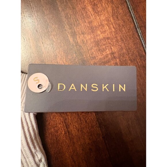 Danskin S Ribbed Sports Bra With Removable Cups - Light Beige - Picture 5 of 7